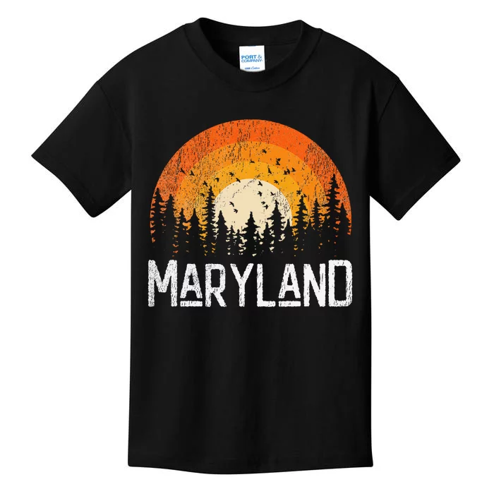 Maryland Retro Style Vintage 70s 80s Gift Kids T-Shirt