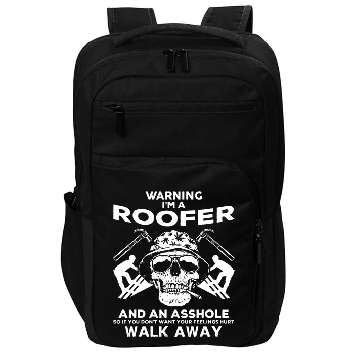 Men Roofer Skull Graphic Tee Roofer Apparel Impact Tech Backpack