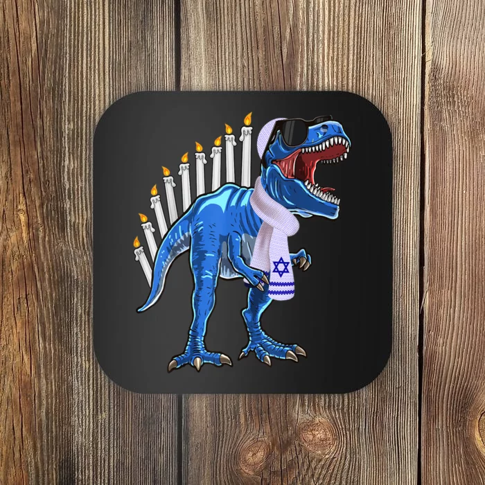 Menorasaurus Rex Shirt T Rex Dinosaur Hanukkah Gift Coaster