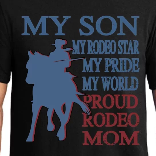 My Rodeo Son Proud Rodeo Mom Of A Rodeo Rider Meaningful Gift Pajama Set