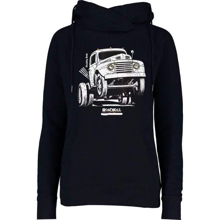 Motortrend Roadkill Stubby Bob Womens Funnel Neck Pullover Hood