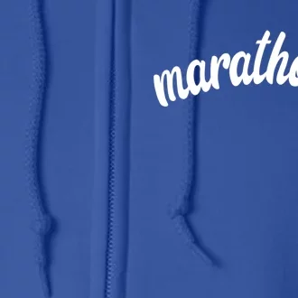 Marathoner Running Super Power Running S S Great Gift Full Zip Hoodie