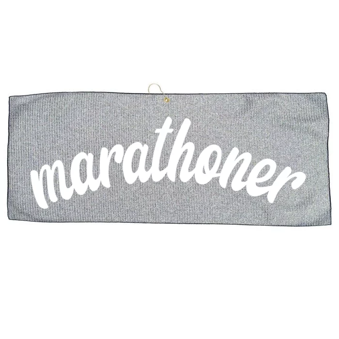 Marathoner Running Super Power Running S S Great Gift Large Microfiber Waffle Golf Towel