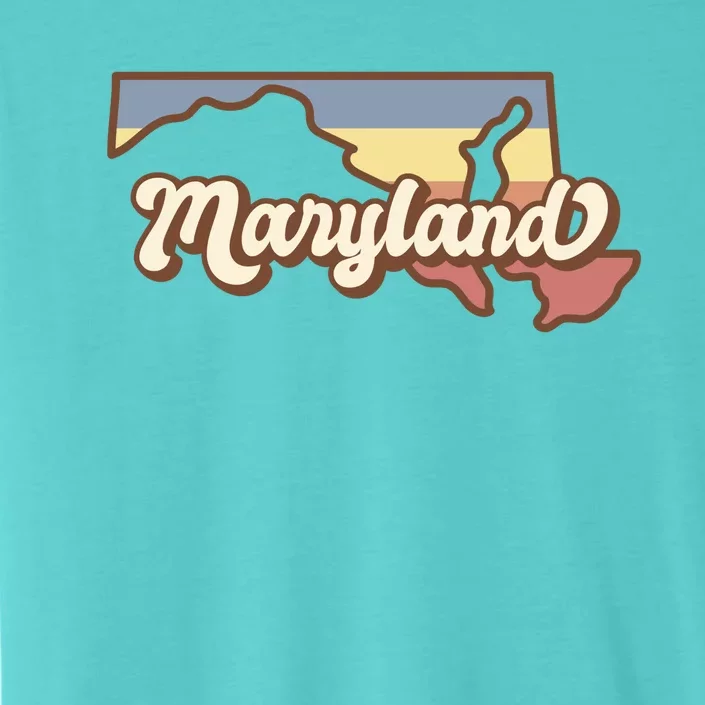 Maryland Retro Sunset Logo ChromaSoft Performance T-Shirt