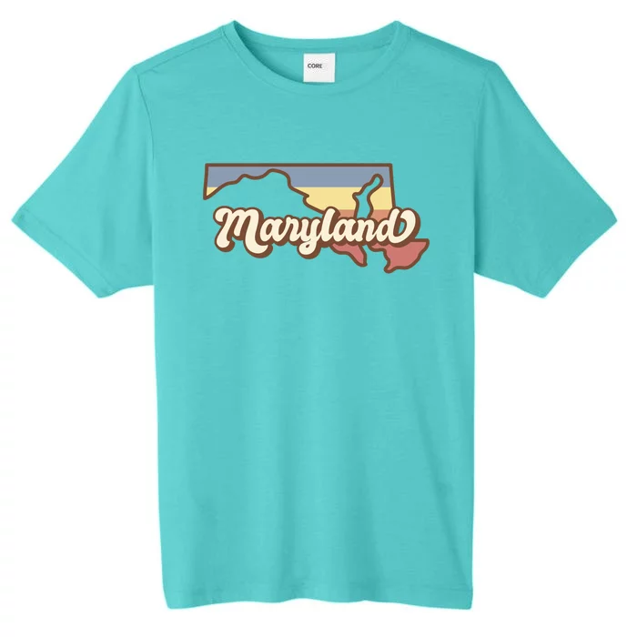 Maryland Retro Sunset Logo ChromaSoft Performance T-Shirt