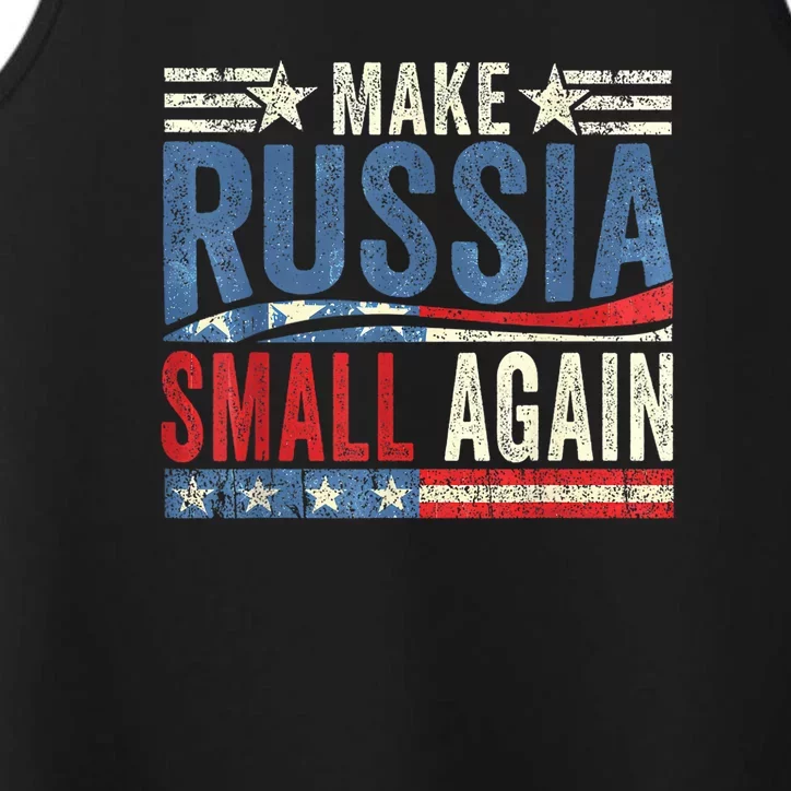 Make Russia Small Again Funny Make Russia Small Again Performance Tank