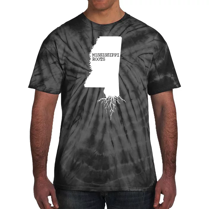 Mississippi Roots State Map Mississippi Tie-Dye T-Shirt