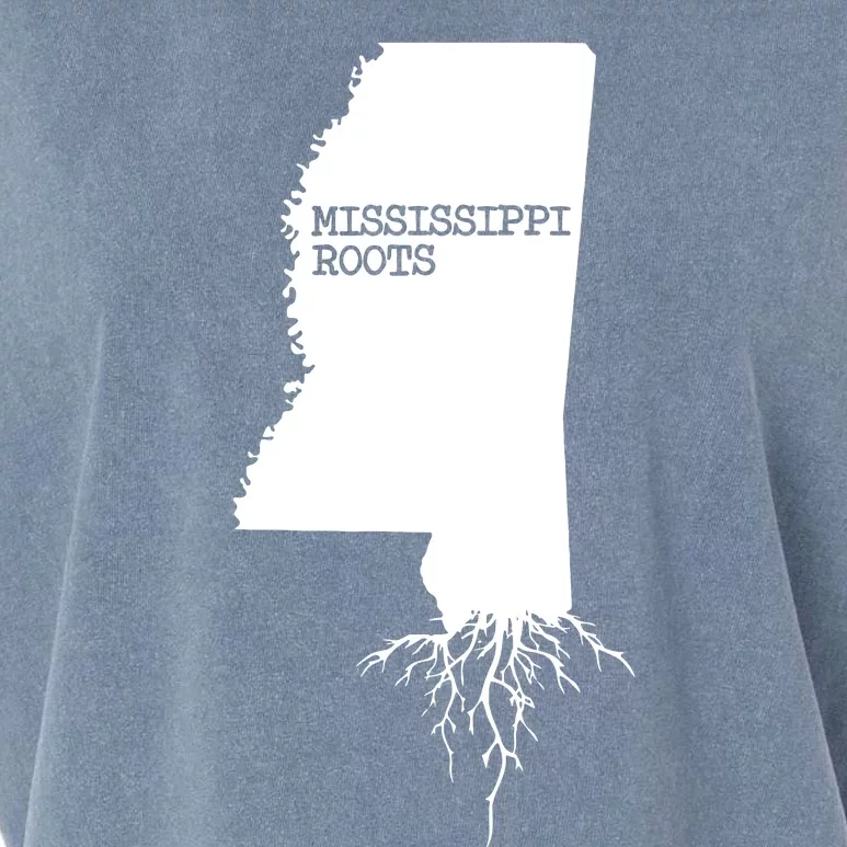 Mississippi Roots State Map Mississippi Garment-Dyed Women's Muscle Tee