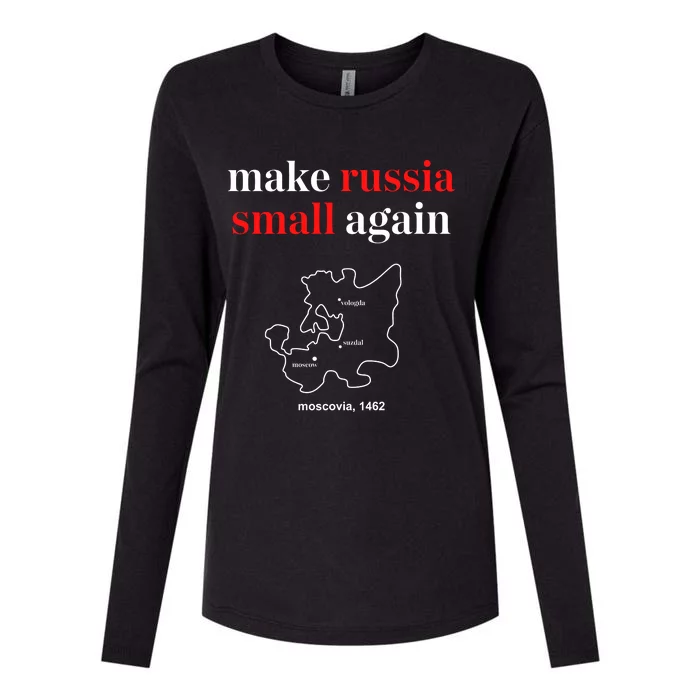 Make Russia Small Again Womens Cotton Relaxed Long Sleeve T-Shirt