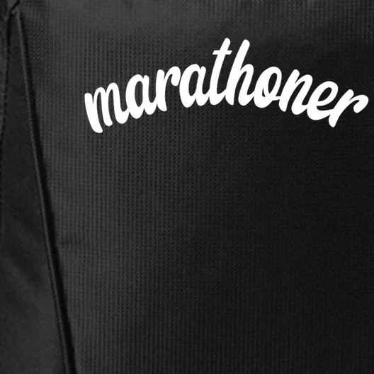 Marathoner Running Super Power Running S S Funny Gift City Backpack