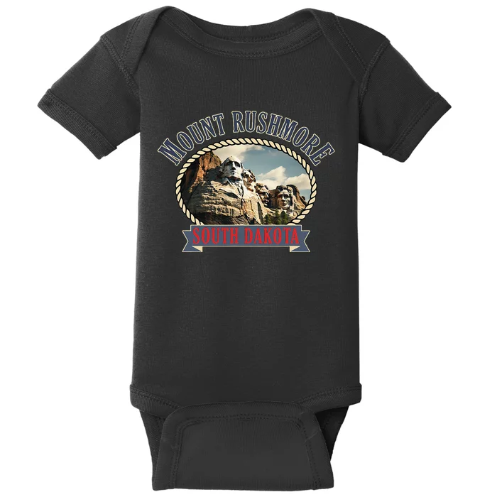 Mount Rushmore South Dakota Usa Adventure Lover Baby Bodysuit