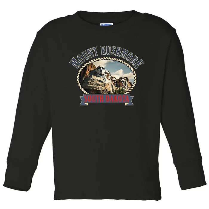 Mount Rushmore South Dakota Usa Adventure Lover Toddler Long Sleeve Shirt