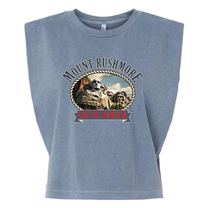 Mount Rushmore South Dakota Usa Adventure Lover Garment-Dyed Women's Muscle Tee