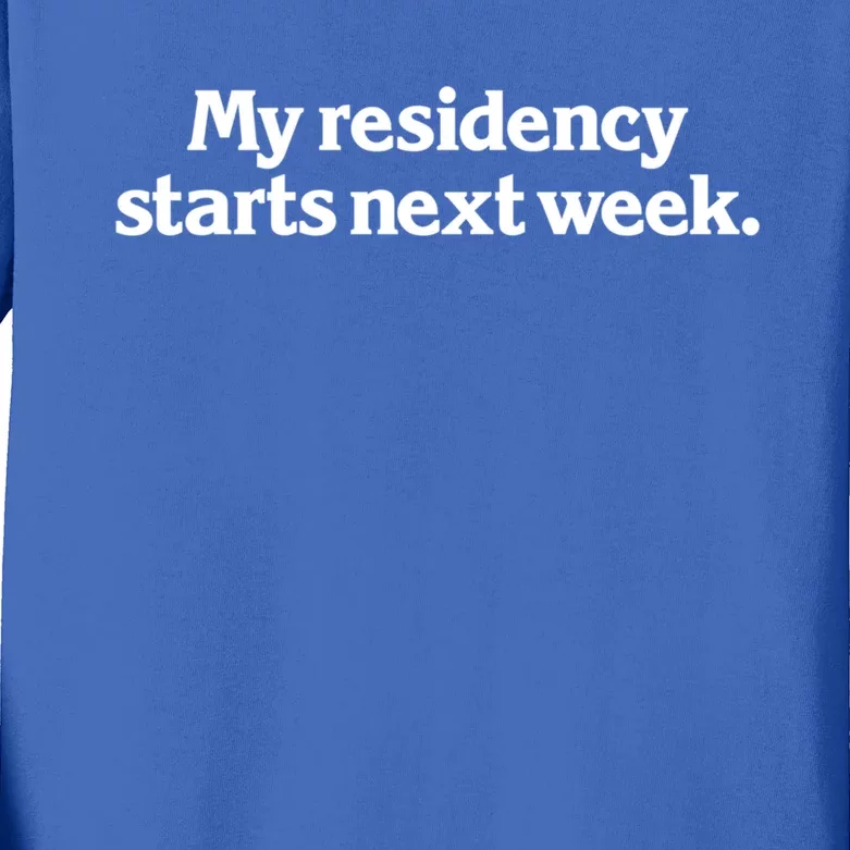 My Residency Starts Next Week Gift Funny Vegas Dj Pool Party Meaningful Gift Kids Long Sleeve Shirt