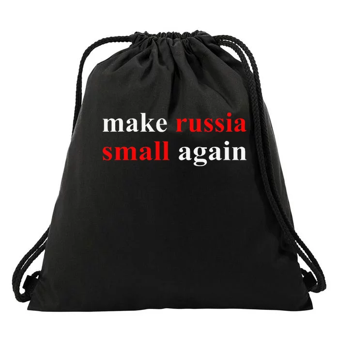 Make Russia Small Again  Funny Make Russia Small Again Drawstring Bag