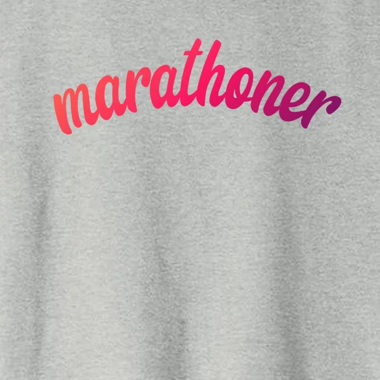 Marathoner Running Super Power Running S S Funny Gift Women's Crop Top Tee