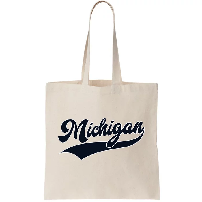 Michigan Retro Throwback Design Classic Tote Bag