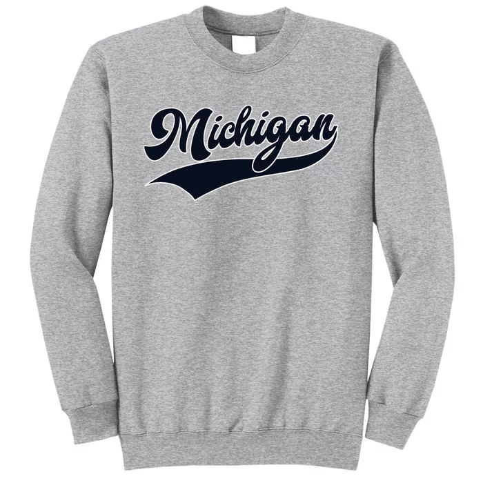 Michigan Retro Throwback Design Classic Tall Sweatshirt