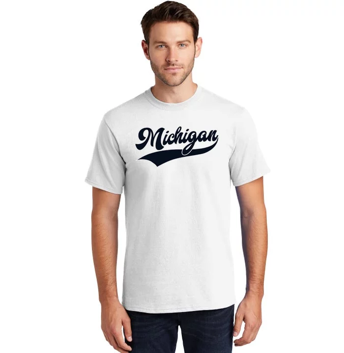 Michigan Retro Throwback Design Classic Tall T-Shirt