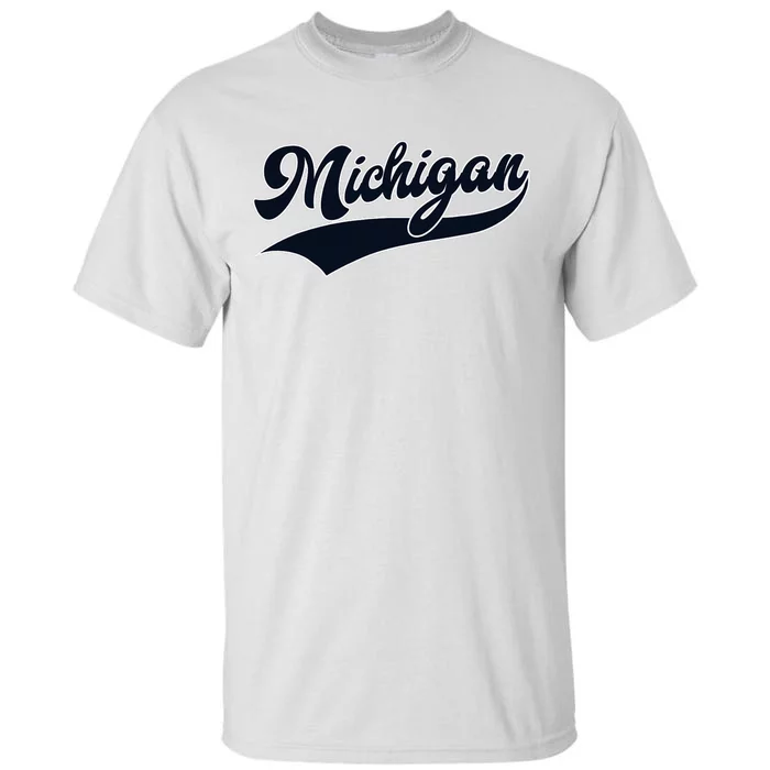 Michigan Retro Throwback Design Classic Tall T-Shirt