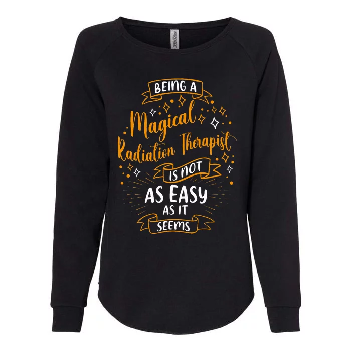 Magical Radiation Therapist Christmas Womens California Wash Sweatshirt