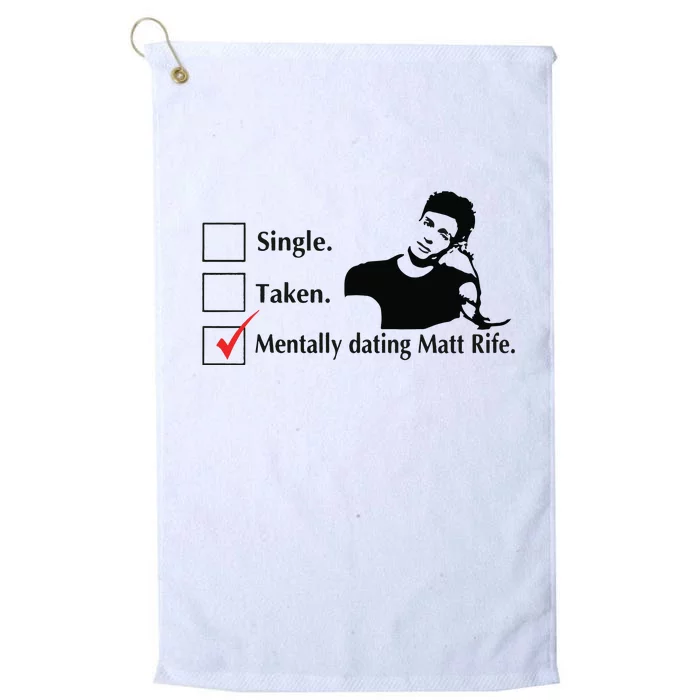 Matt Rife Two Sided Funny Platinum Collection Golf Towel