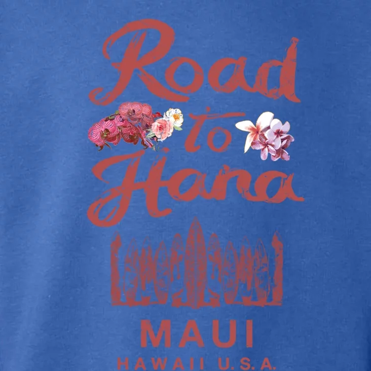 Maui Road To Hana Hawaii Retro Hawaiian Gift Toddler Hoodie