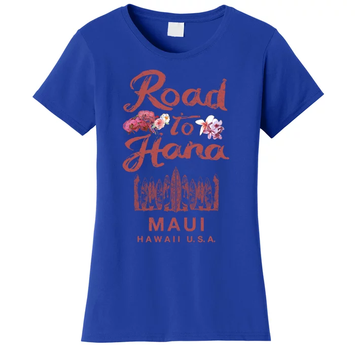 Maui Road To Hana Hawaii Retro Hawaiian Gift Women's T-Shirt