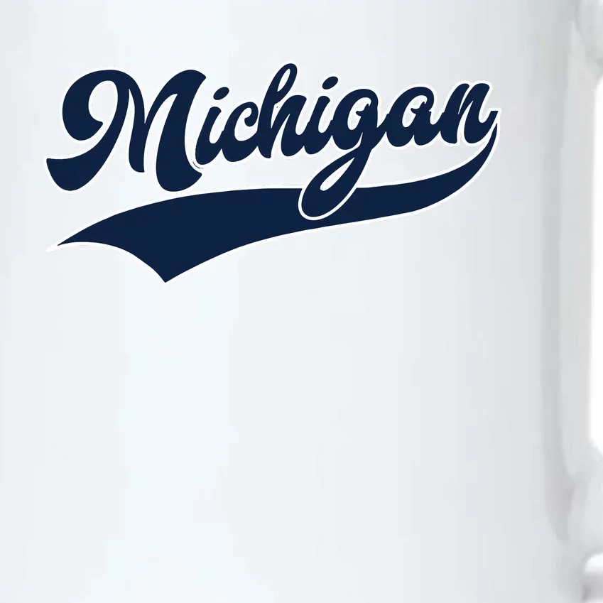 Michigan Retro Throwback Design Classic Black Color Changing Mug