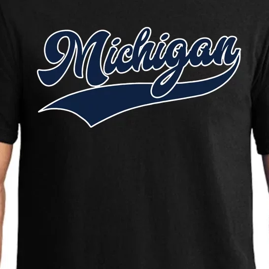 Michigan Retro Throwback Design Classic Pajama Set