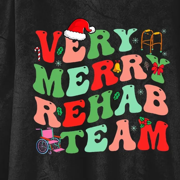 Merry Rehab Team Hooded Wearable Blanket