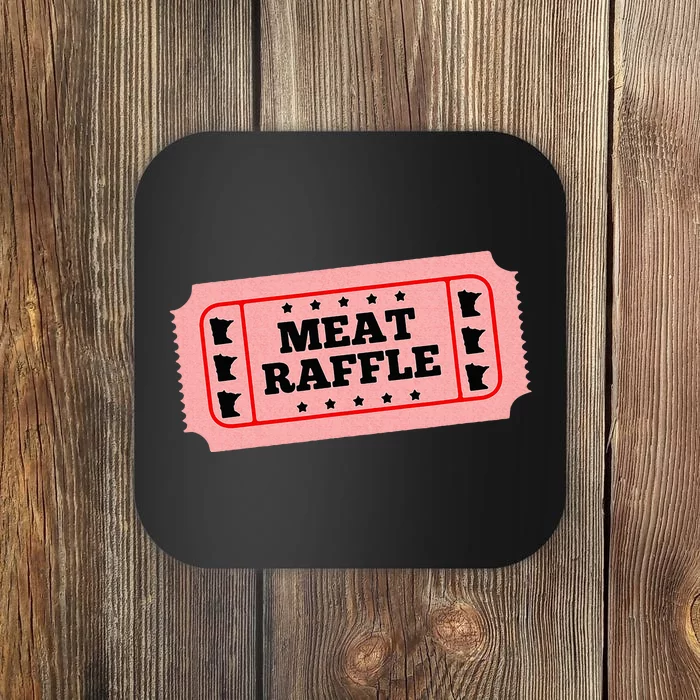 Meat Raffle Ticket Minnesota Coaster