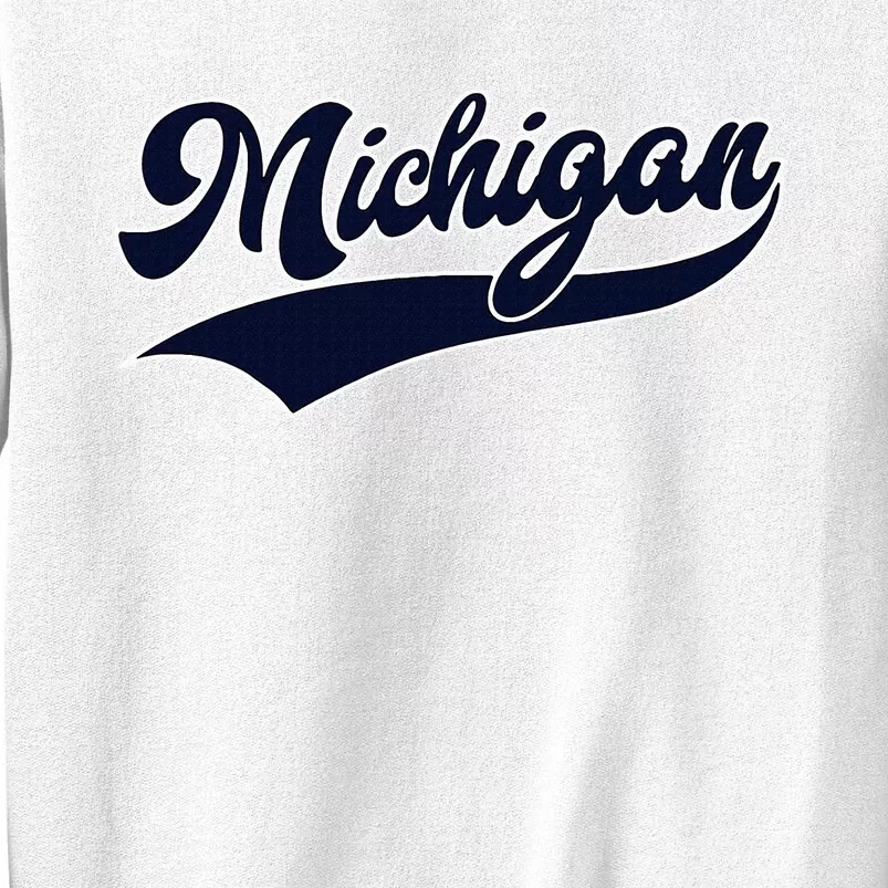 Michigan Retro Throwback Design Classic Sweatshirt