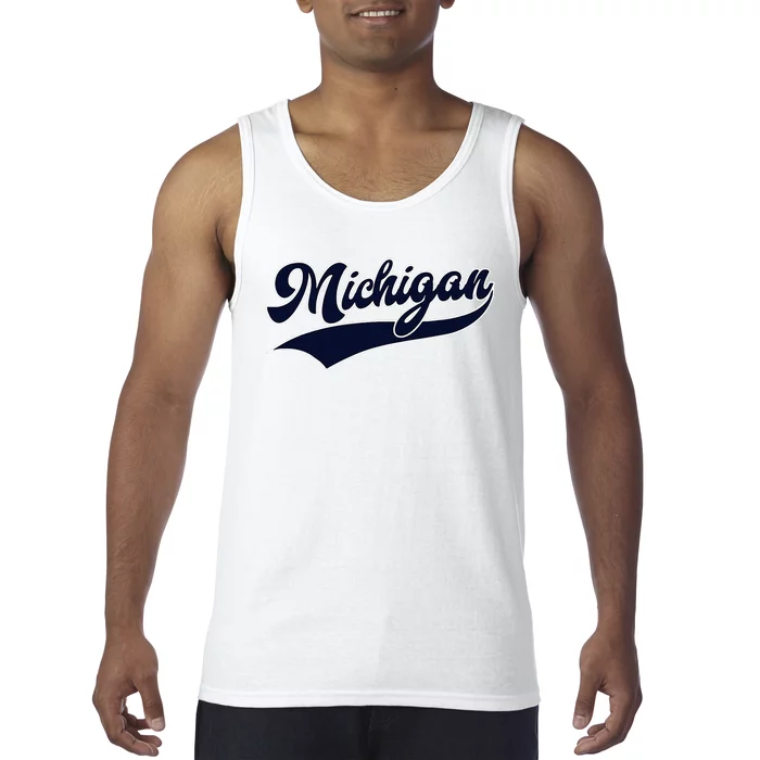 Michigan Retro Throwback Design Classic Tank Top