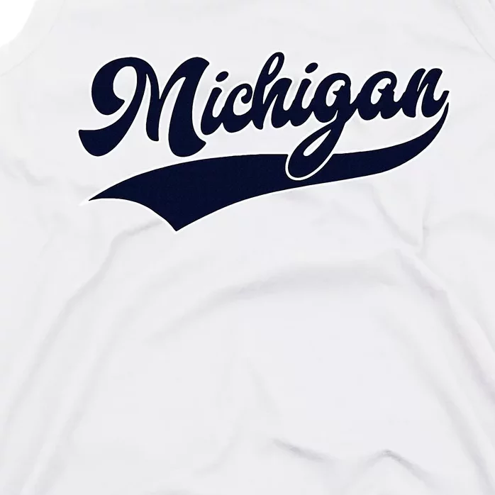 Michigan Retro Throwback Design Classic Tank Top