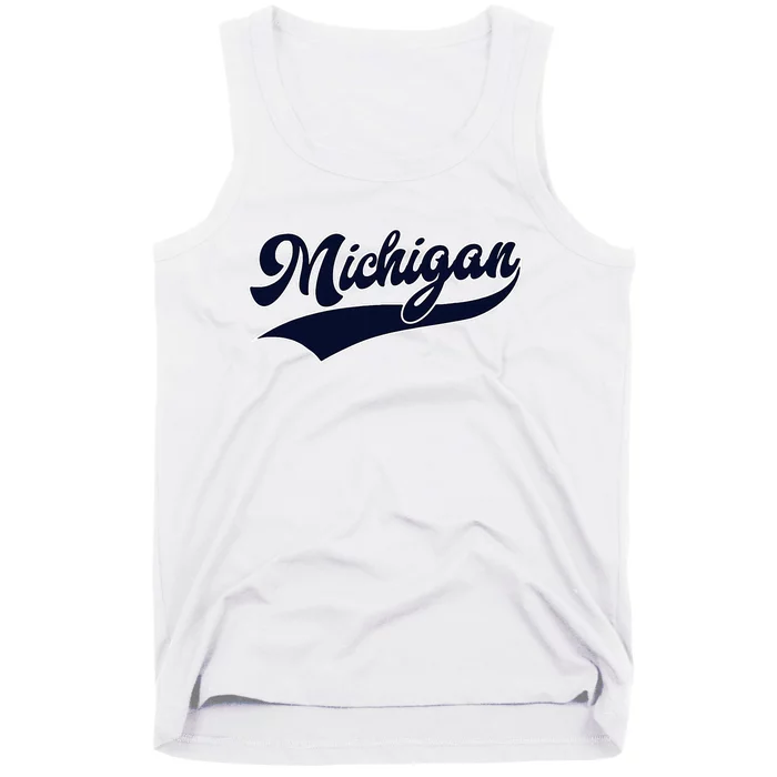 Michigan Retro Throwback Design Classic Tank Top