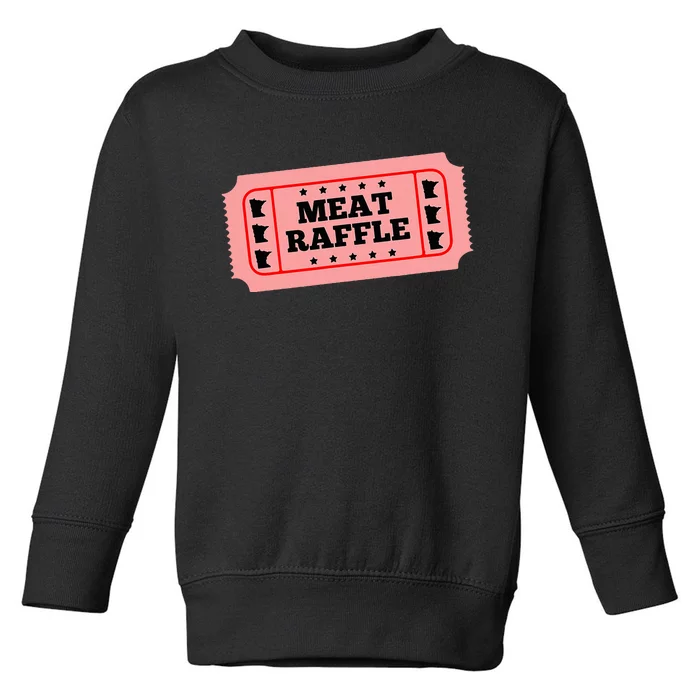 Meat Raffle Ticket Minnesota Toddler Sweatshirt