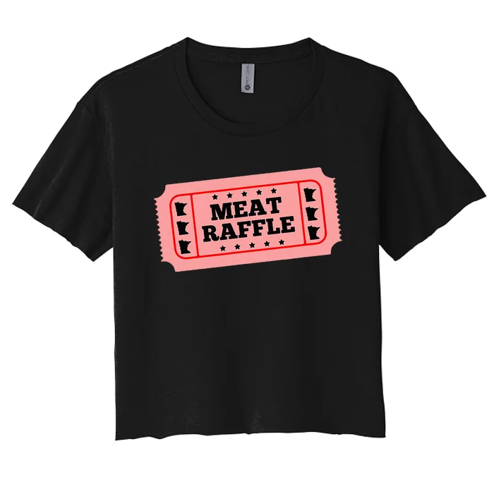 Meat Raffle Ticket Minnesota Women's Crop Top Tee