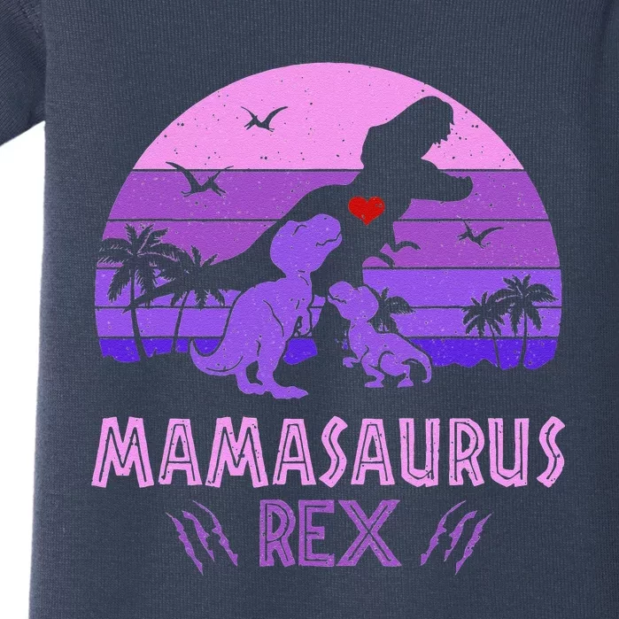 Mamasaurus Rex T Rex Dinosaur Lovers Mother's Day Baby Bodysuit