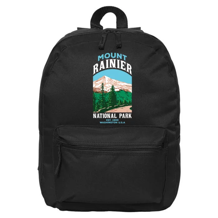 Mount Rainier Us National Park Washington Gift 16 in Basic Backpack