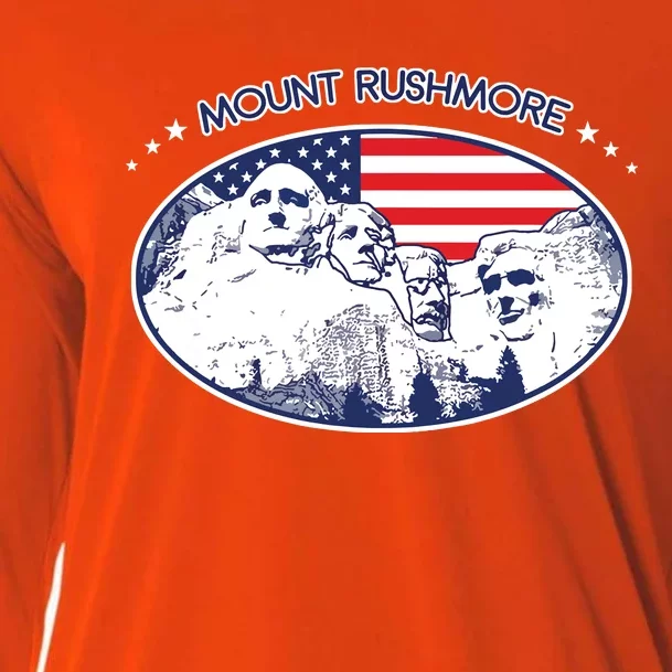 Mount Rushmore Usa America South Dakota Cooling Performance Long Sleeve Crew