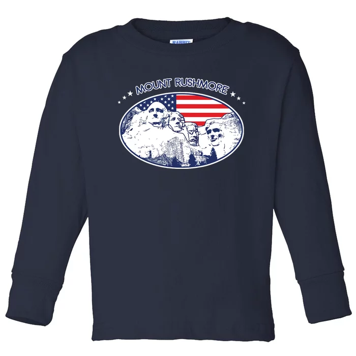 Mount Rushmore Usa America South Dakota Toddler Long Sleeve Shirt