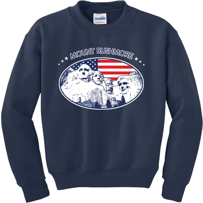 Mount Rushmore Usa America South Dakota Kids Sweatshirt