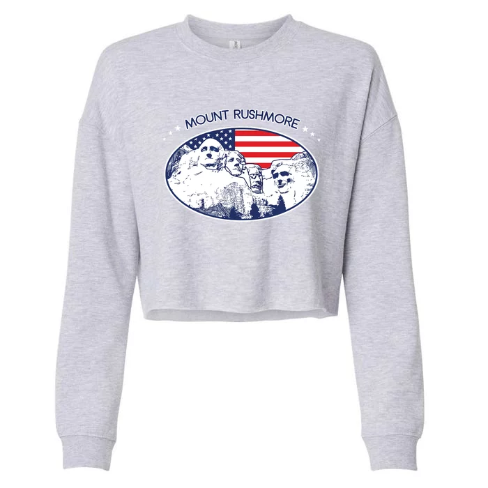 Mount Rushmore Usa America South Dakota Cropped Pullover Crew