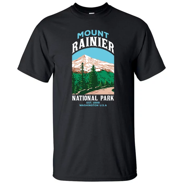 Mount Rainier Us National Park Washington Gift Tall T-Shirt