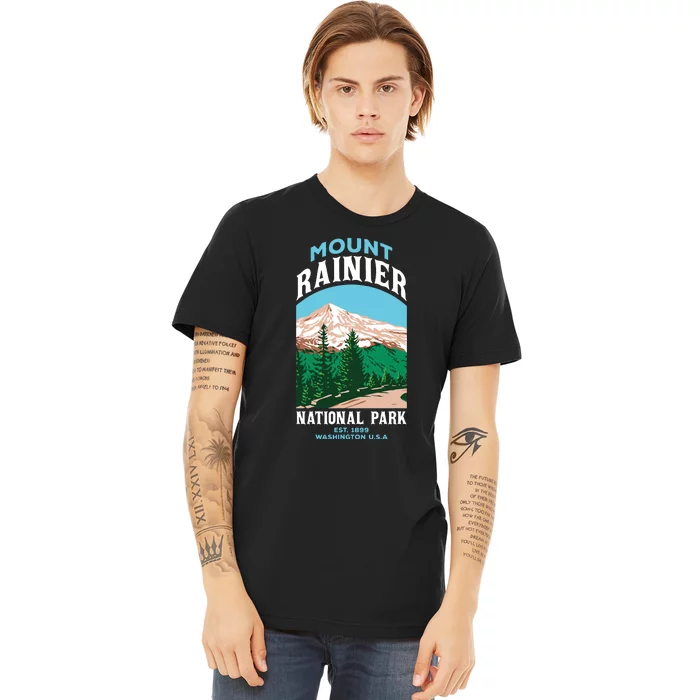 Mount Rainier Us National Park Washington Gift Premium T-Shirt