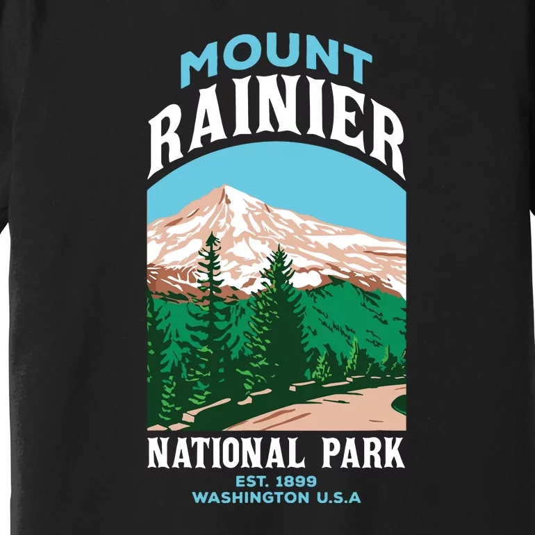 Mount Rainier Us National Park Washington Gift Premium T-Shirt