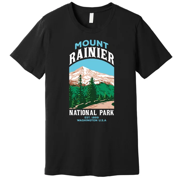 Mount Rainier Us National Park Washington Gift Premium T-Shirt