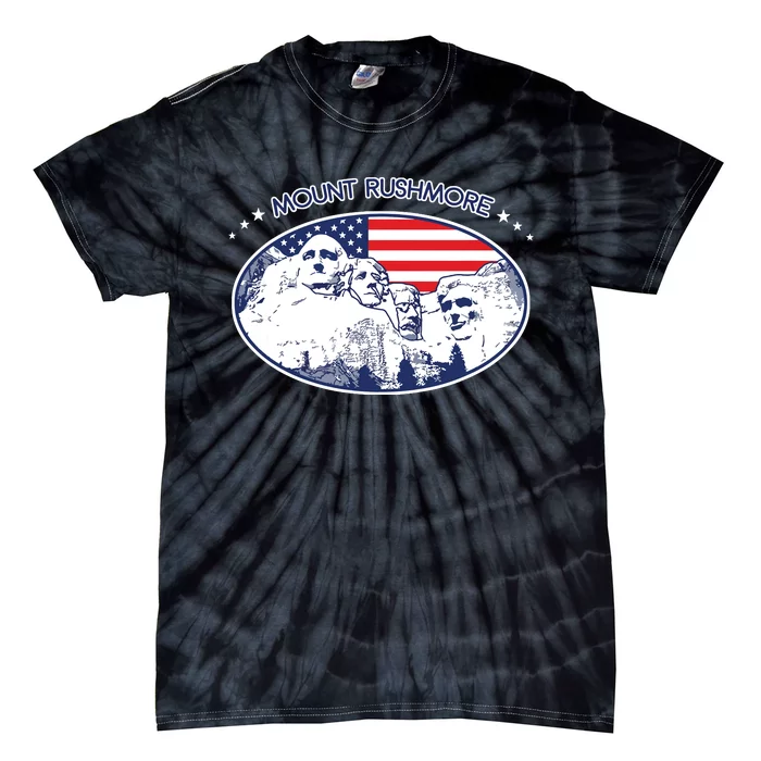 Mount Rushmore Usa America South Dakota Tie-Dye T-Shirt