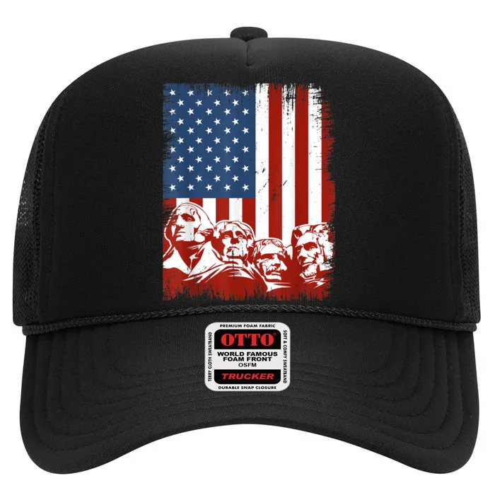 Mount Rushmore USA Dream Team High Crown Mesh Trucker Hat